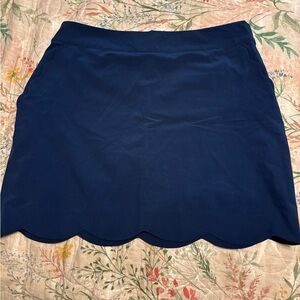 Three sixty six Navy Blue Scalloped Hem golf skirt
